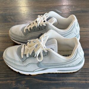 Nike Air Max 90 Sneakers in Light Gray and Cream